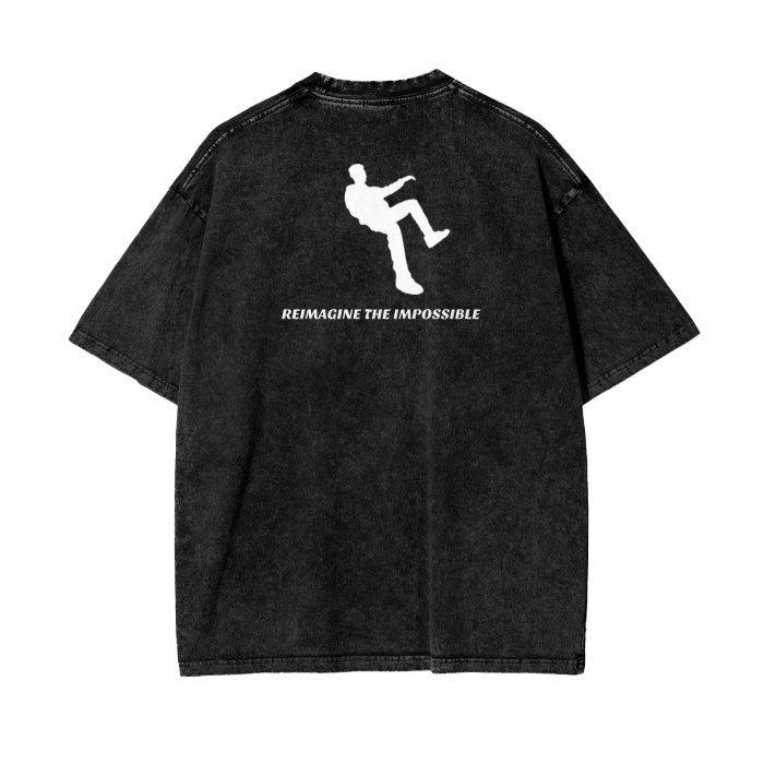 New Moon – Acid Wash Oversized Tee