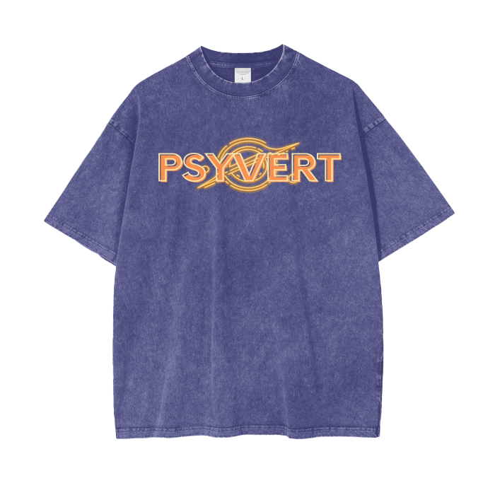 Violet Night – Acid Wash Oversized Tee