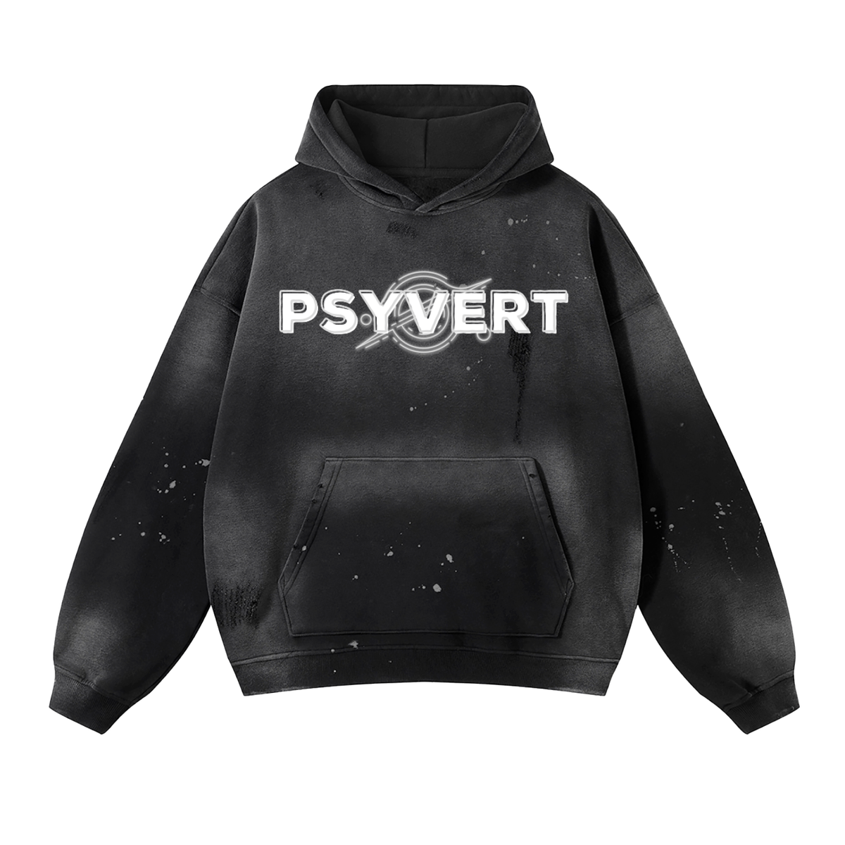 PSYVERT Asteroid Vintage Wash Fleece Hoodie