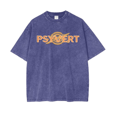 PSYVERT Acid Wash Oversized T-Shirt – Violet Night