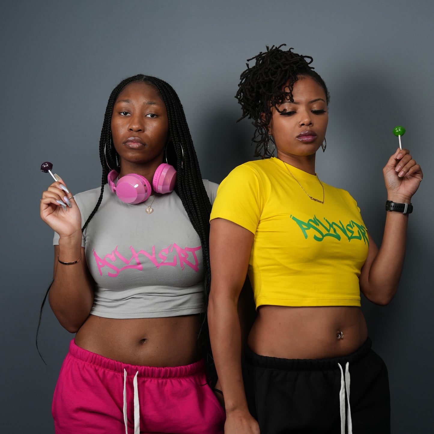 HYPERCHARGE-Graffiti Style Women's Cropped Baby Tee