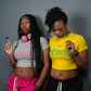 HYPERCHARGE-Graffiti Style Women's Cropped Baby Tee