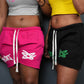 PINK RIFT-Women's Graffiti Style Shorts