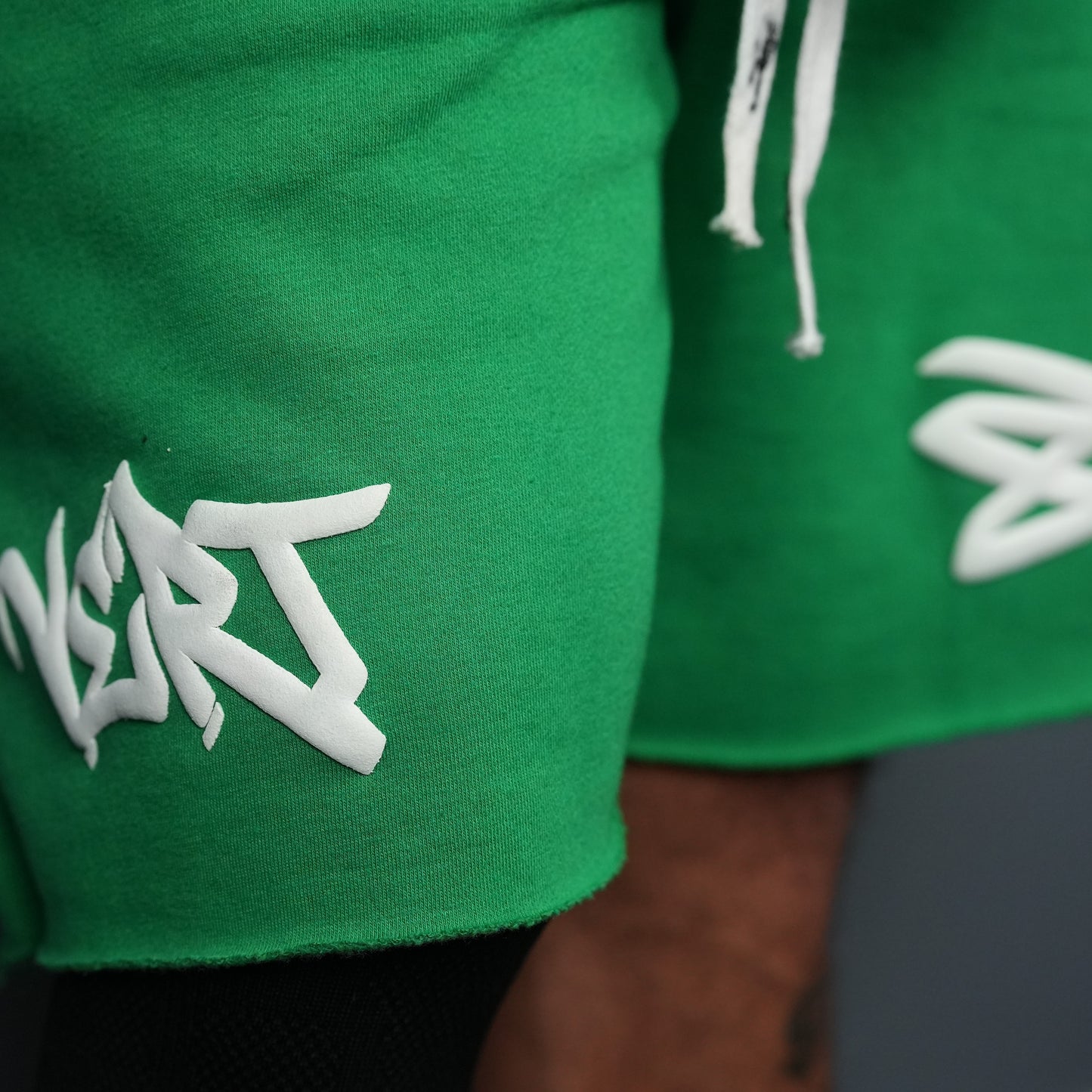 GREEN DIMENSION-Men's Graffiti Style Shorts
