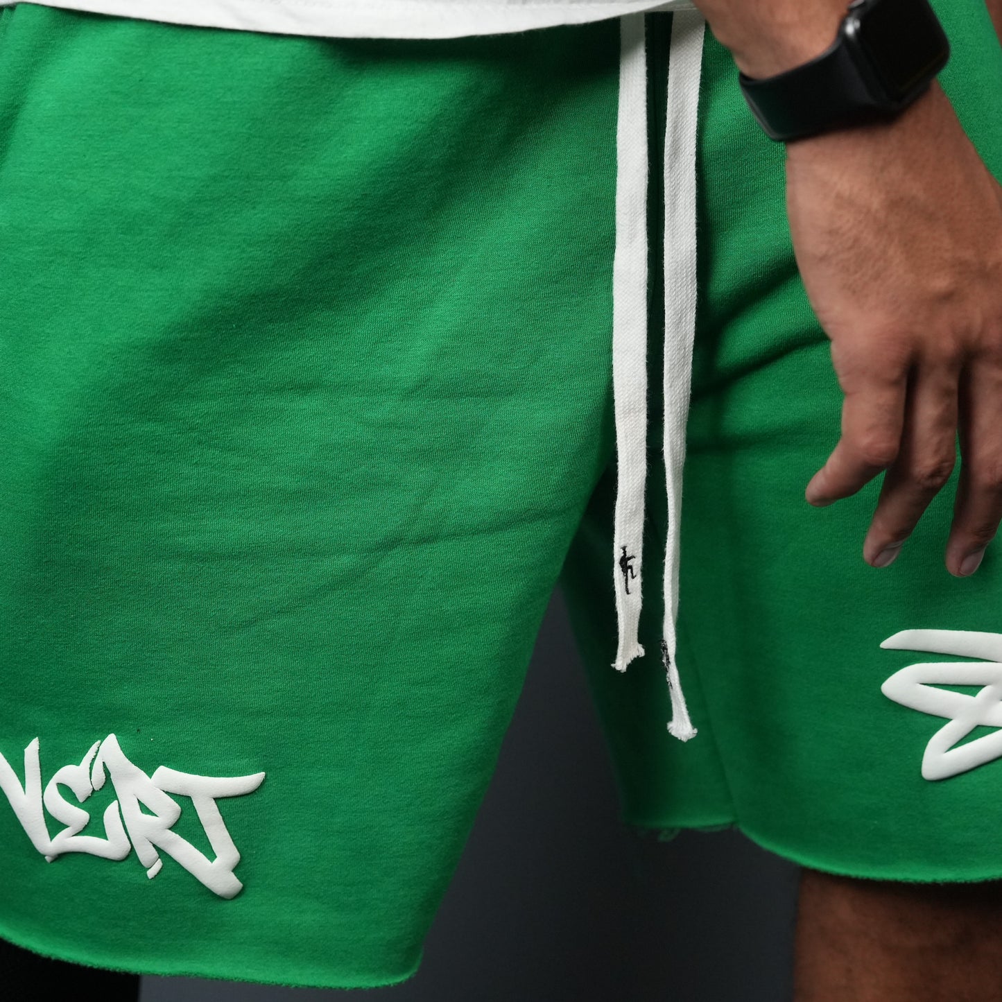 GREEN DIMENSION-Men's Graffiti Style Shorts