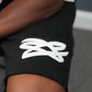 OBSIDIAN STATIC-Men's Graffiti Style Shorts