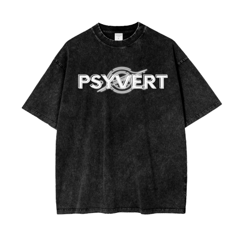 PSYVERT Acid Wash Oversized T-Shirt – New Moon