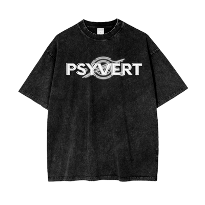 PSYVERT Acid Wash Oversized T-Shirt – New Moon