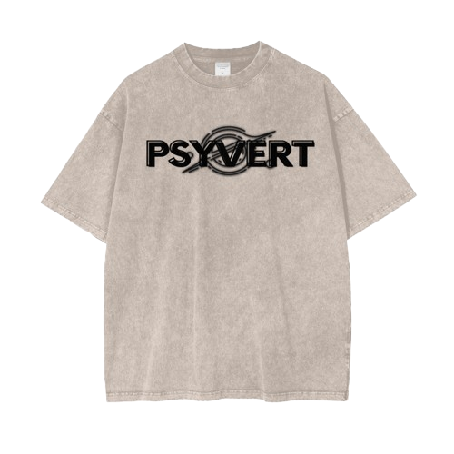 PSYVERT Acid Wash Oversized T-Shirt – Mercury Dust