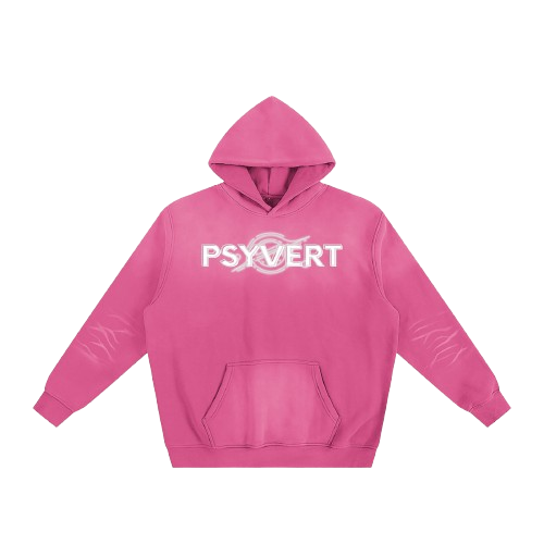 PSYVERT Sunfade Fleeced Hoodie – Future Fuchsia