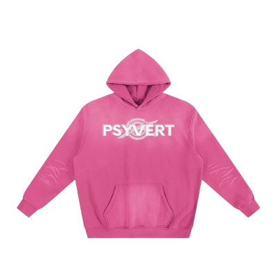 PSYVERT Sunfade Fleeced Hoodie – Future Fuchsia